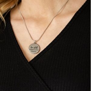 Silver necklace/earrings paparazzi